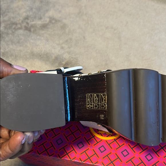 NWT Tory Burch Women’s Studded Clog Platform Sandals /  size 8 - Picture 6 of 10